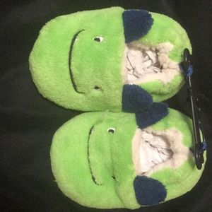 Green monster slippers